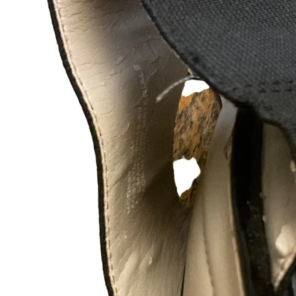 Andrew Geller | Black Wedges with Tan Base | Size 6.5